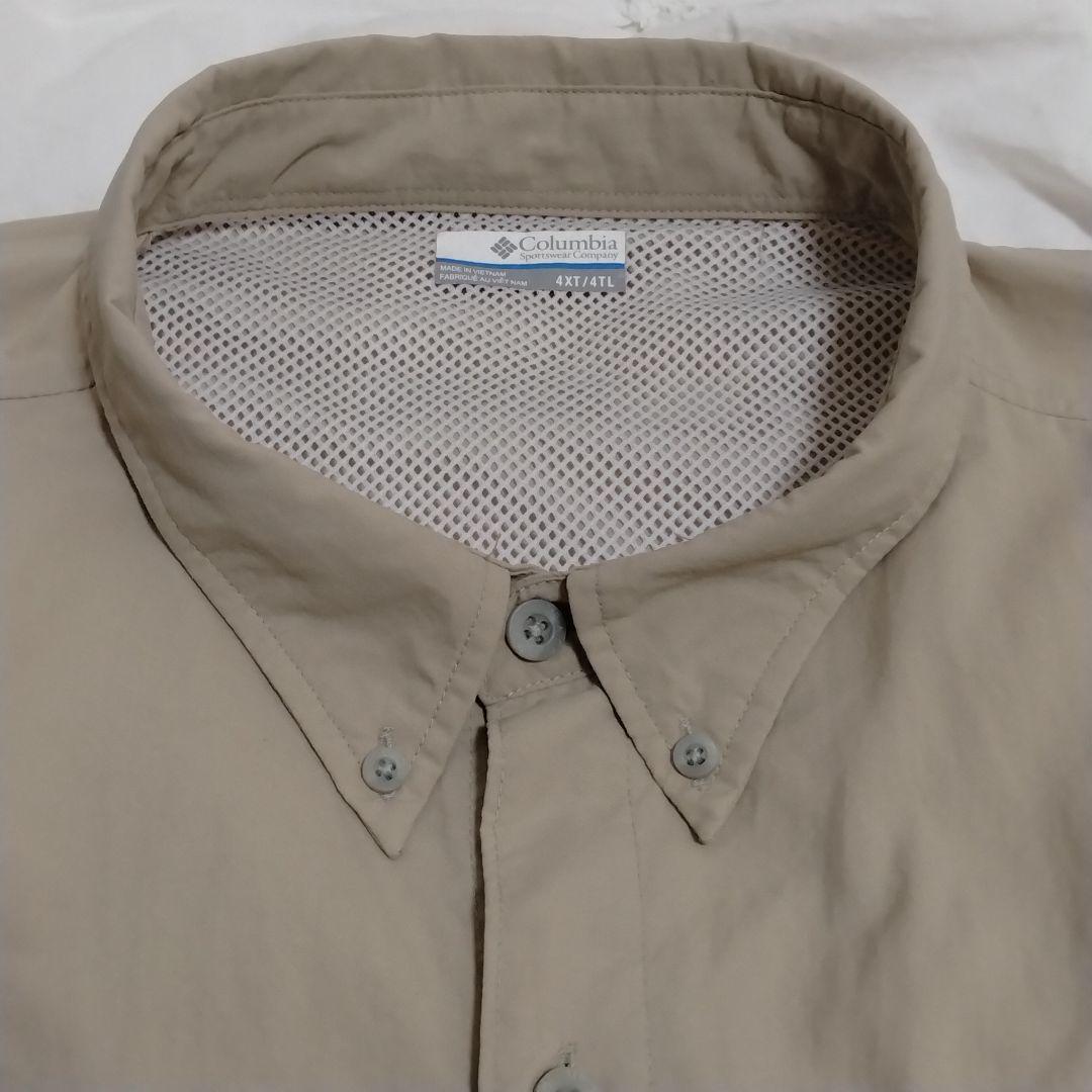 【希少サイズ4XT 5XL相当】コロンビア PFG フィッシングシャツ 釣り