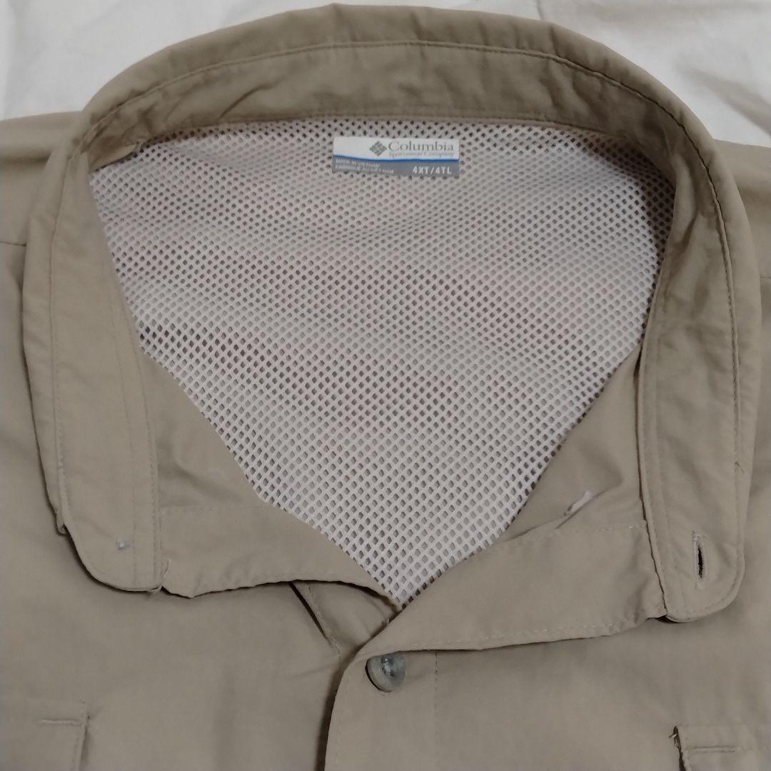【希少サイズ4XT 5XL相当】コロンビア PFG フィッシングシャツ 釣り