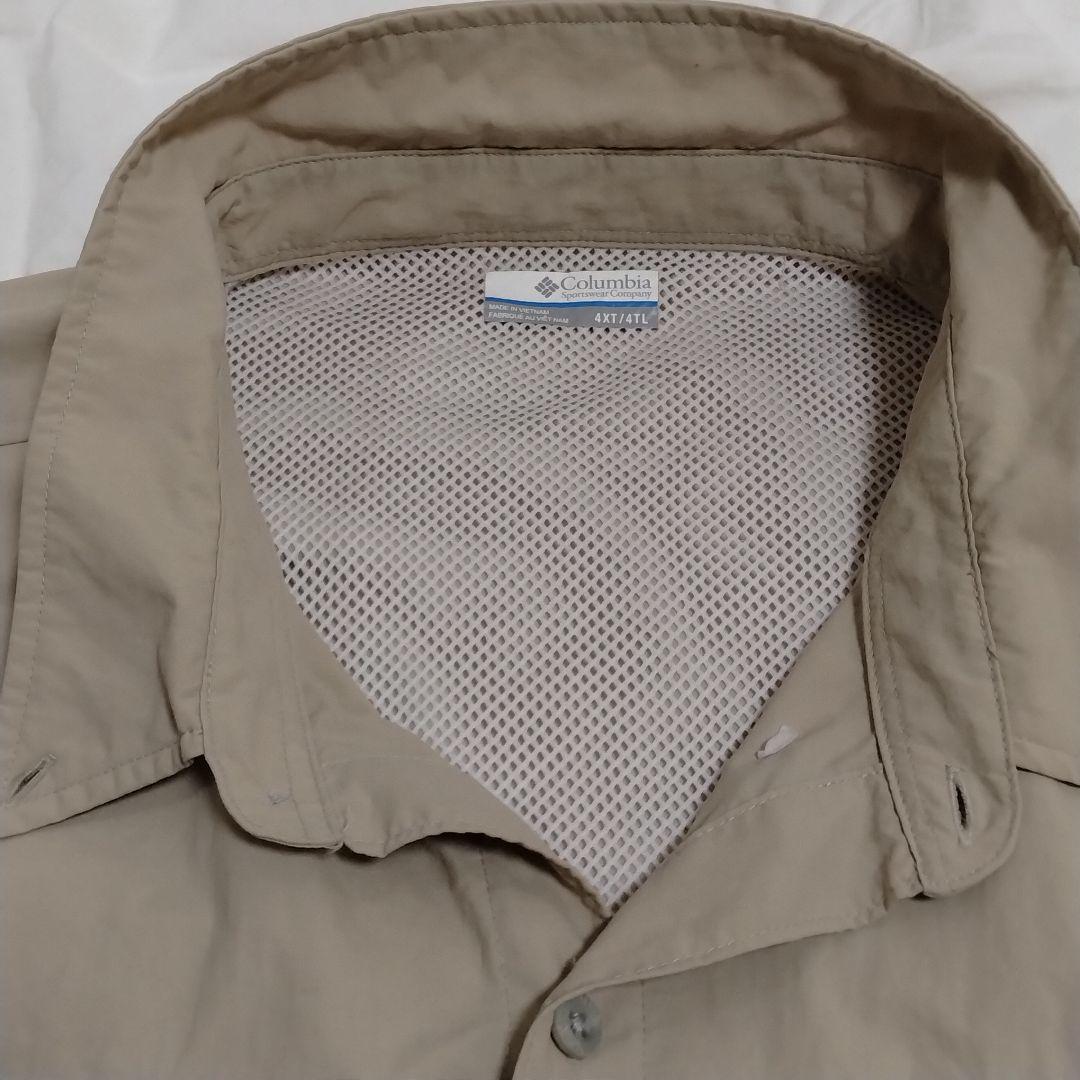 【希少サイズ4XT 5XL相当】コロンビア PFG フィッシングシャツ 釣り
