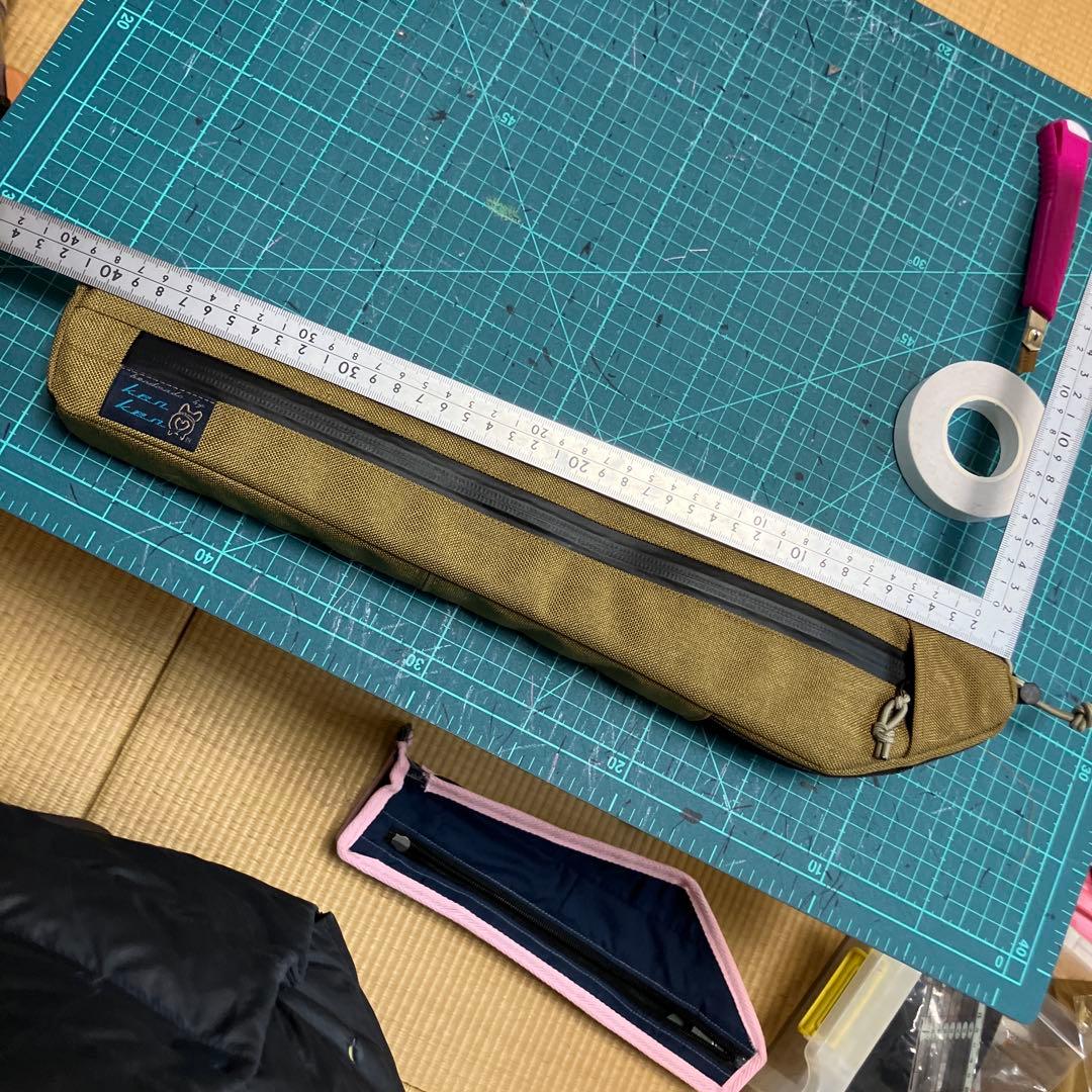 ハンドメイド　フレームバッグ　コーデュラ1000 コヨーテ 41cm