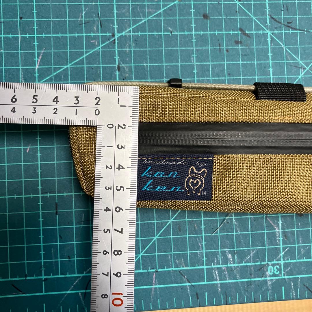 ハンドメイド　フレームバッグ　コーデュラ1000 コヨーテ 41cm