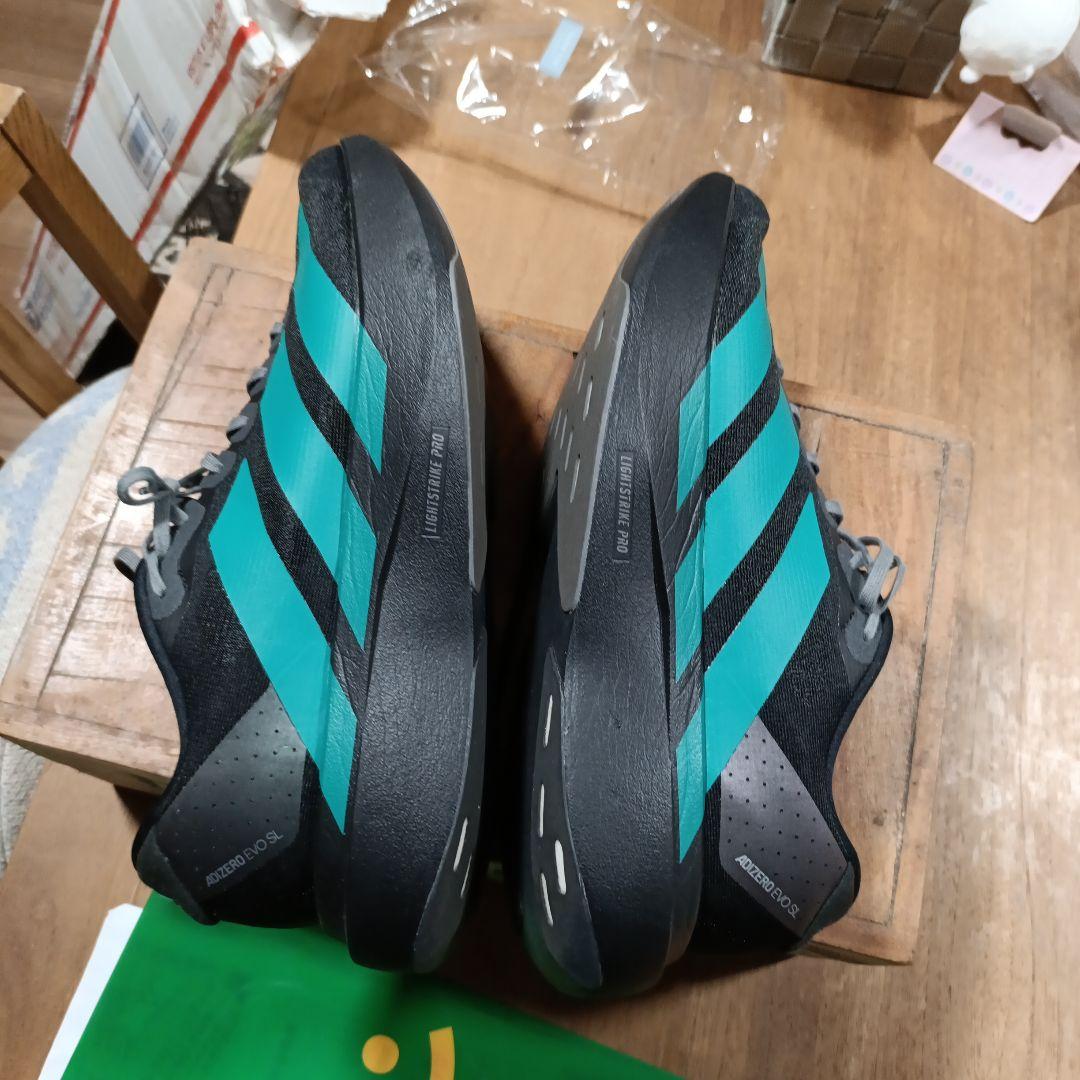 美品adizero Evo SL 28cm　緑×黒