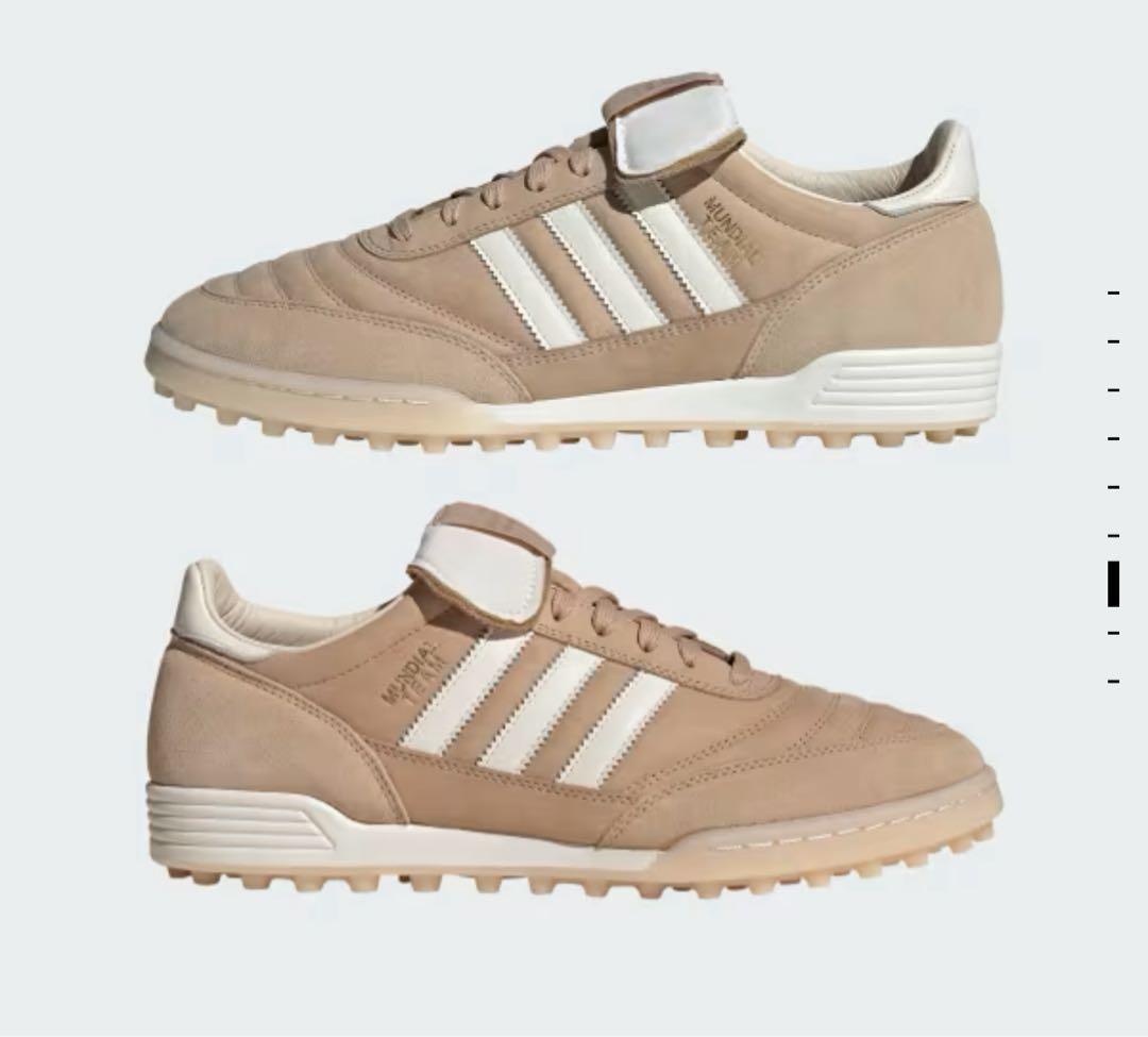 adidas ムンディアルチーム ベージュ スエード スニーカー 26.0cm