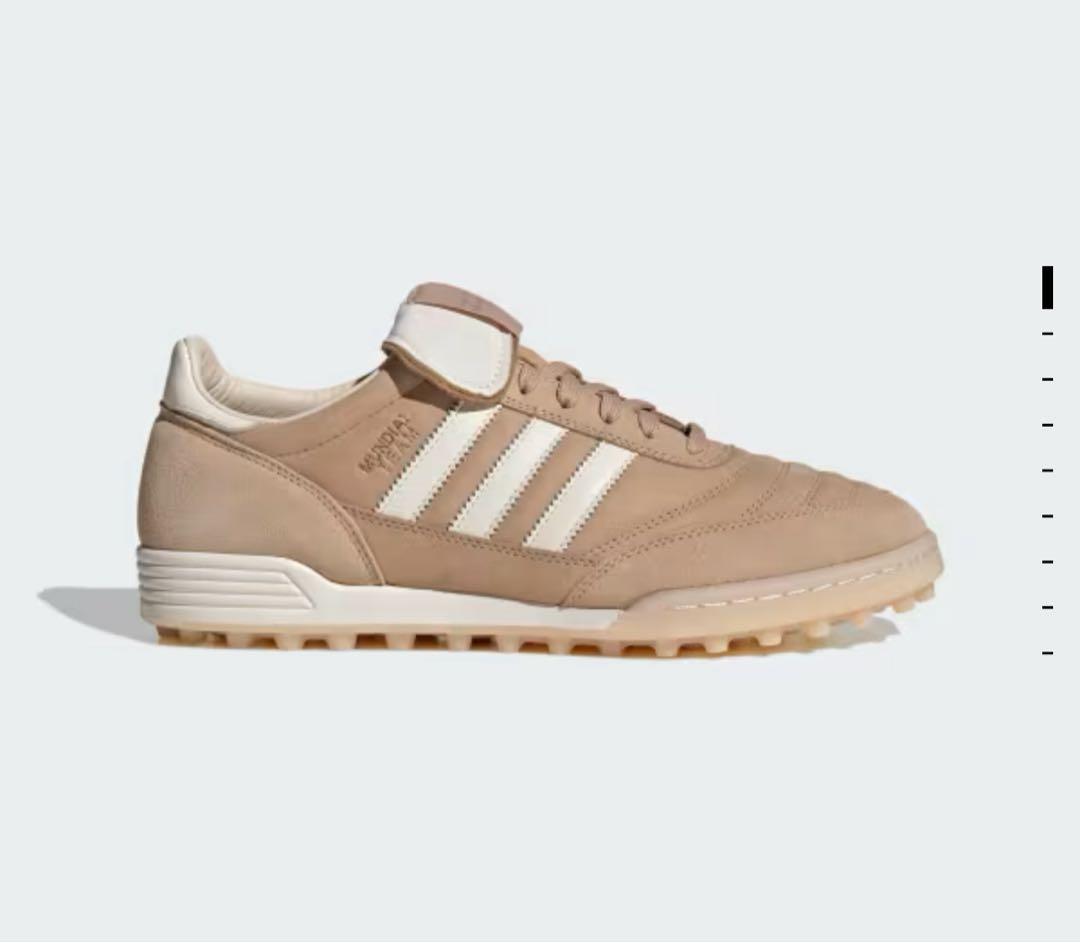 adidas ムンディアルチーム ベージュ スエード スニーカー 26.0cm