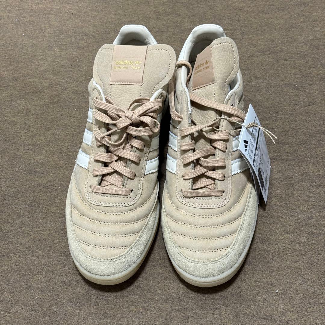 adidas ムンディアルチーム ベージュ スエード スニーカー 26.0cm