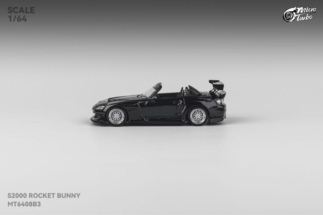 1/64 Micro Turbo ホンダ S2000 ロケバニ　メタブラック