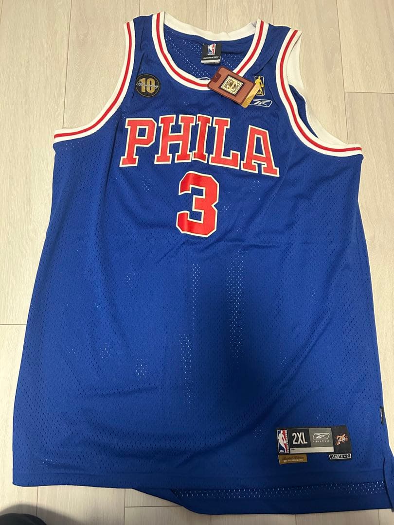 PHILA 3 IVerson アレン・アイバーソンユニフォーム 2XL