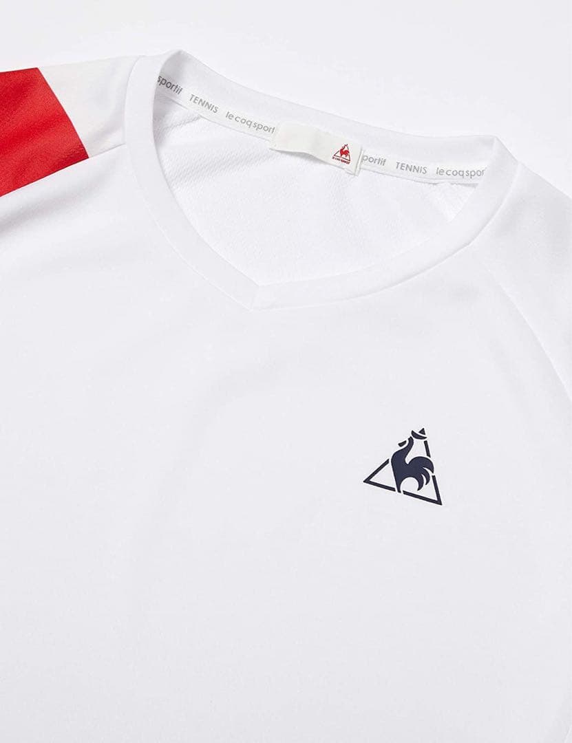 ルコックスポルティフ テニスウェア半袖Tシャツ QTMQJA00白 メンズL新品