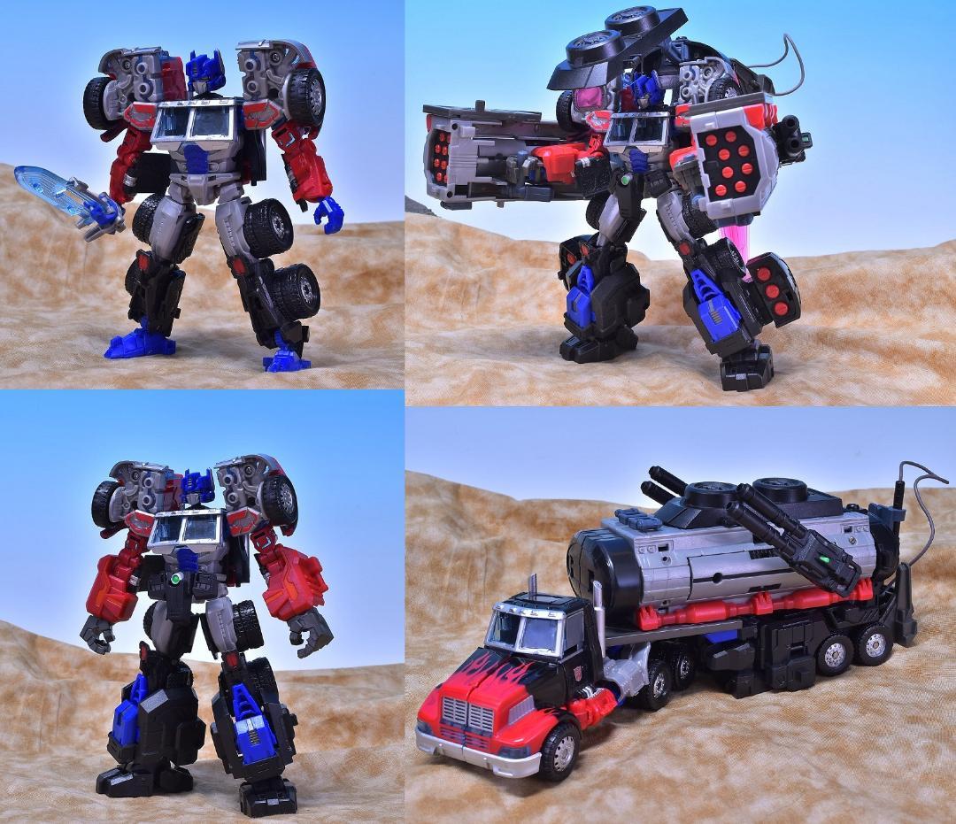 中古品 MAKETOYS バトルタンカー& レーザーオプティマスプライム