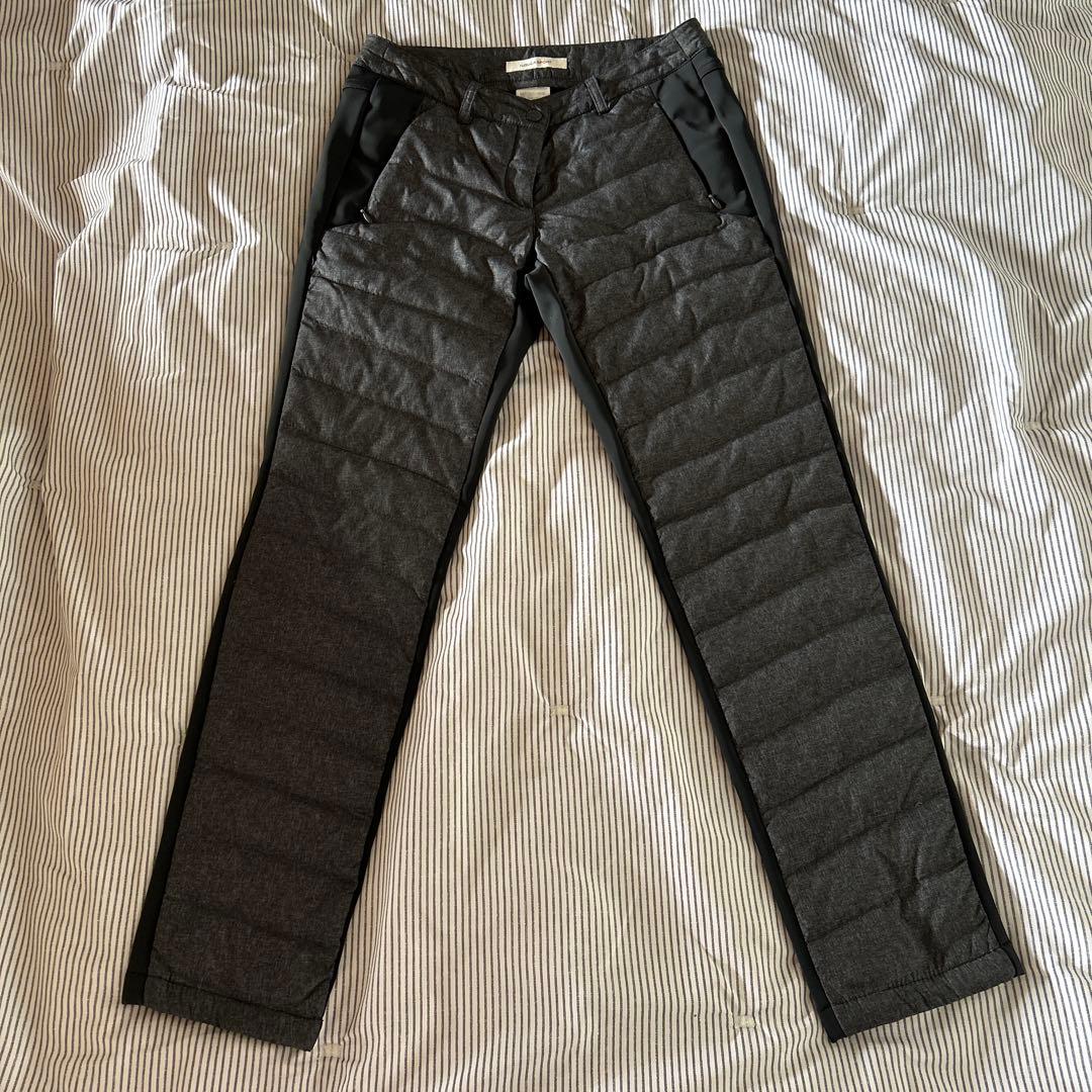 ゴルフ用ダークグレーキルティングパンツ