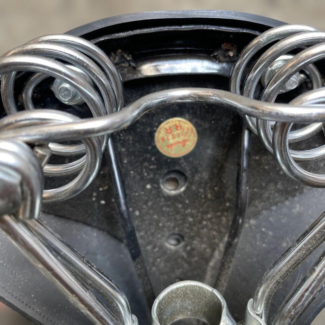 MAYT SADDLE 黒 サドル スプリング付き　1970年代丸石自転車の物