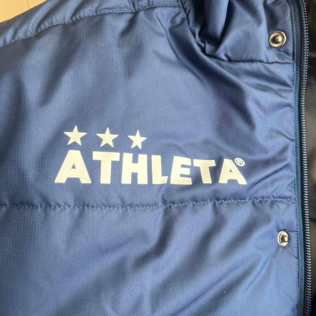 ATHLETA アスレタ 中綿 ウォーム ジャケット 上下 ネイビー/ブルー M