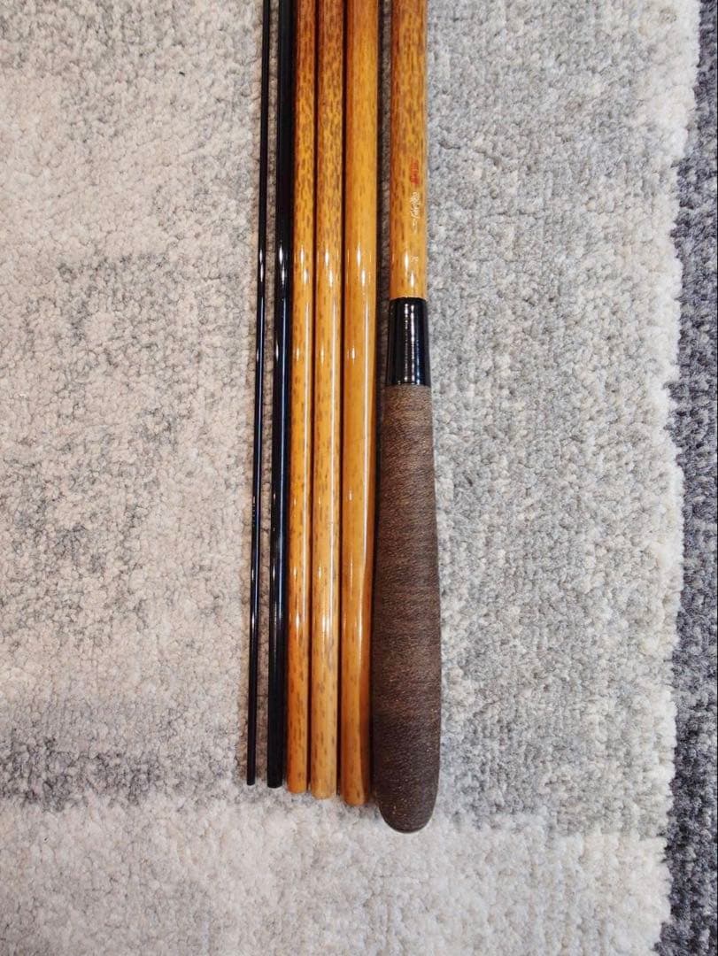 【美品】シマノ　へら竿　朱紋峰　飛造り　19尺