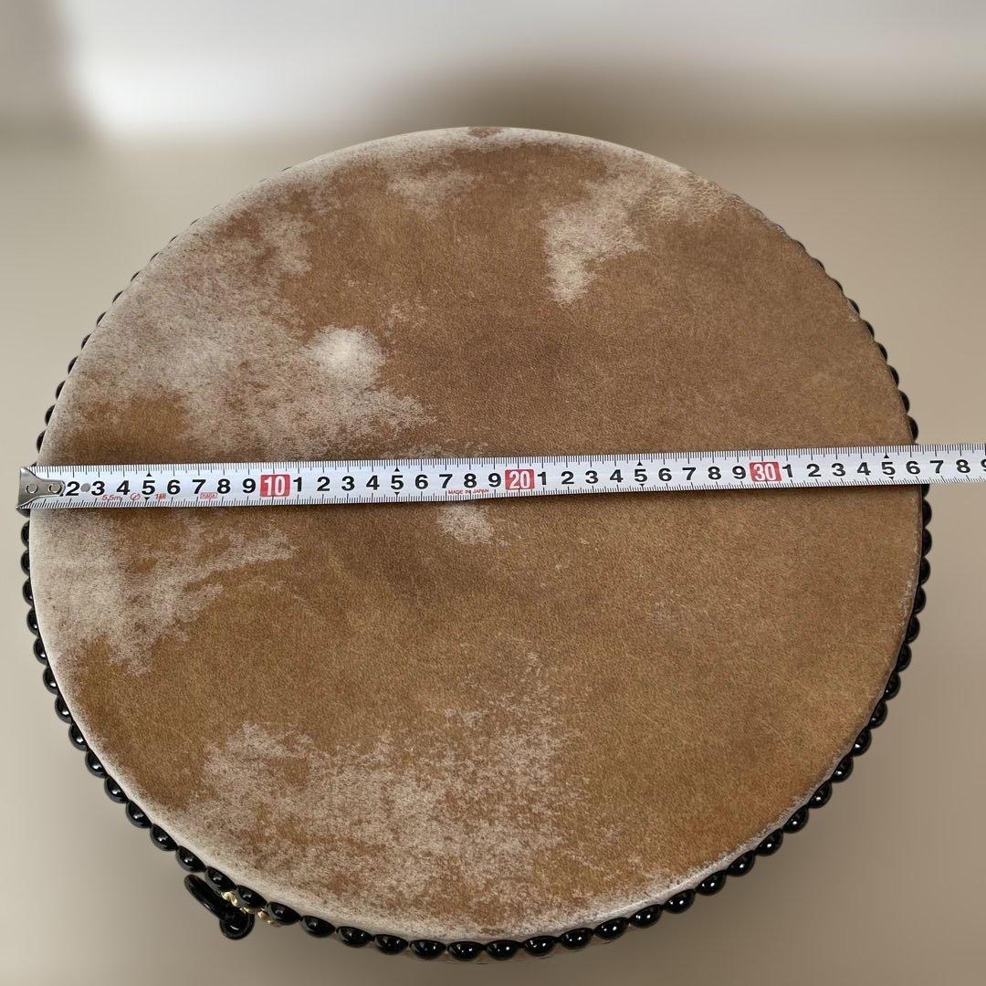 和太鼓 平太鼓 36cm 1尺2寸　和楽器 上鳴 日本製　くりぬき　本革