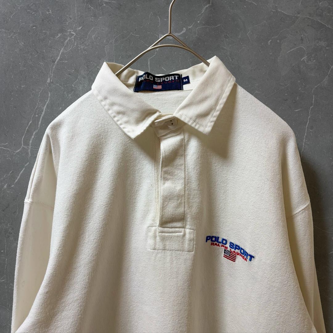 POLO SPORT Ralph Lauren ラガーシャツ M ホワイト