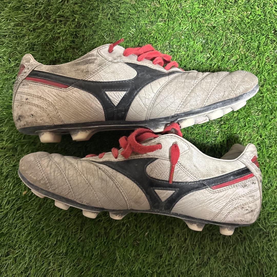 Mizuno サッカーシューズ モード ホワイト/ブラックレッド 26.5センチ