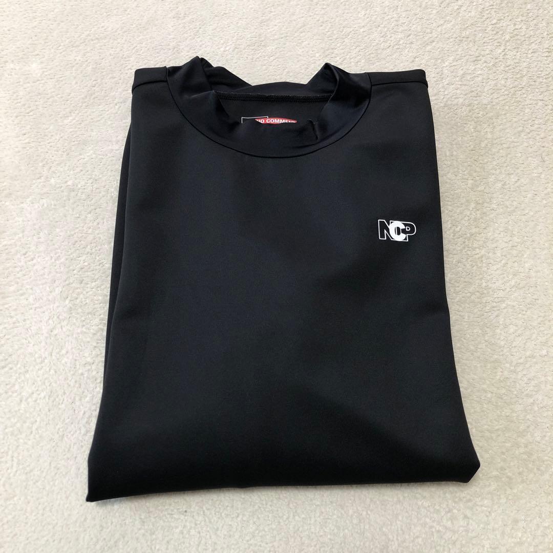 美品　NO COMMENT PARIS 長袖シャツ 黒 長袖モックネック