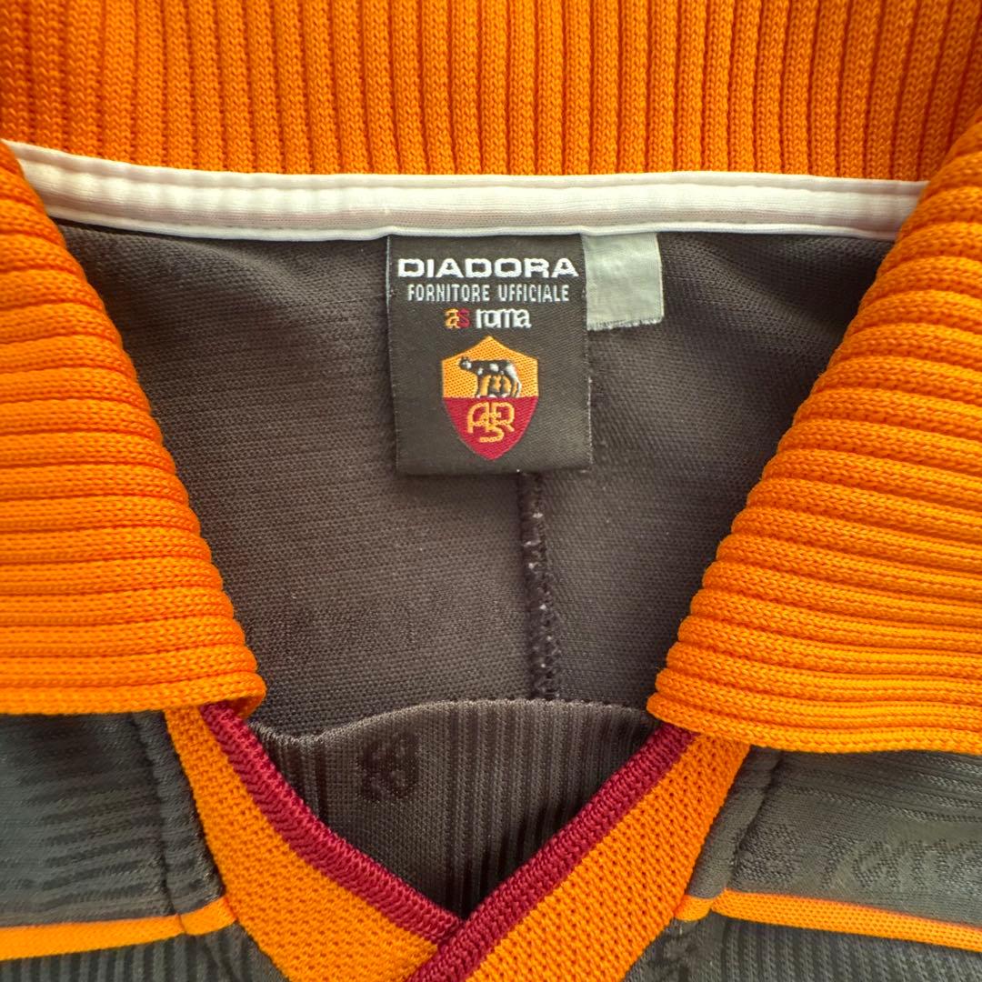 希少 中田英寿 背番号8 ローマ 3rdユニフォーム 1998 Diadora