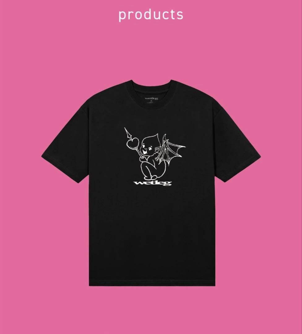 WET LEG ブラック グラフィックTシャツ　Lサイズ