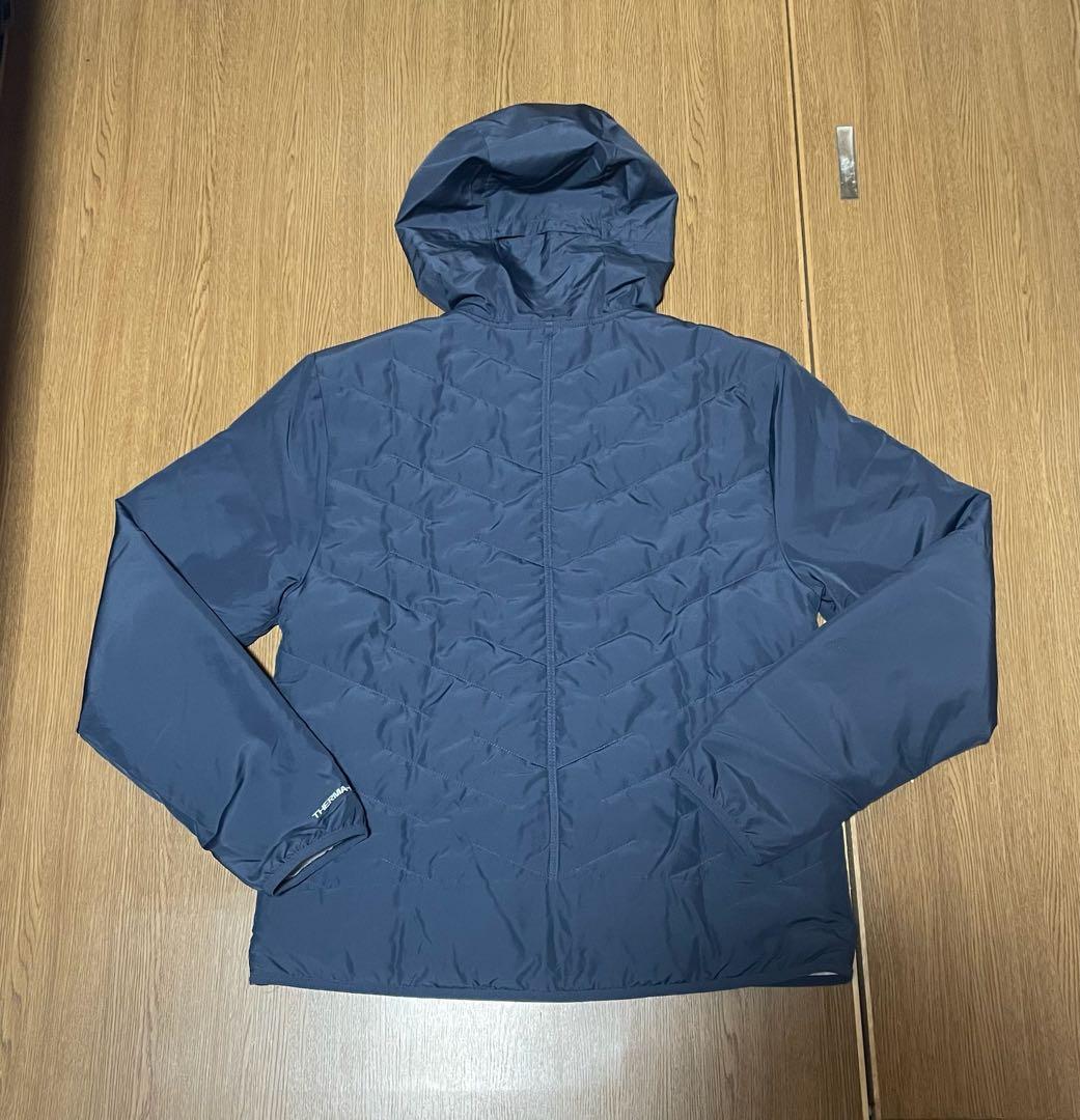 ナイキ ランニングジャケット中綿ジャケットネイビーランニングウェア Therma