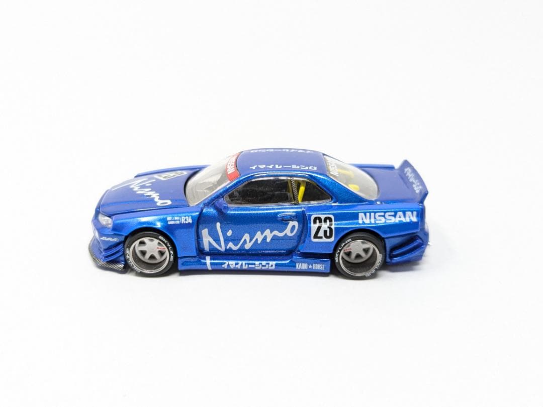 MINI GT 街道ハウス SKYLINE GT-R R34 ミニカー 1/64