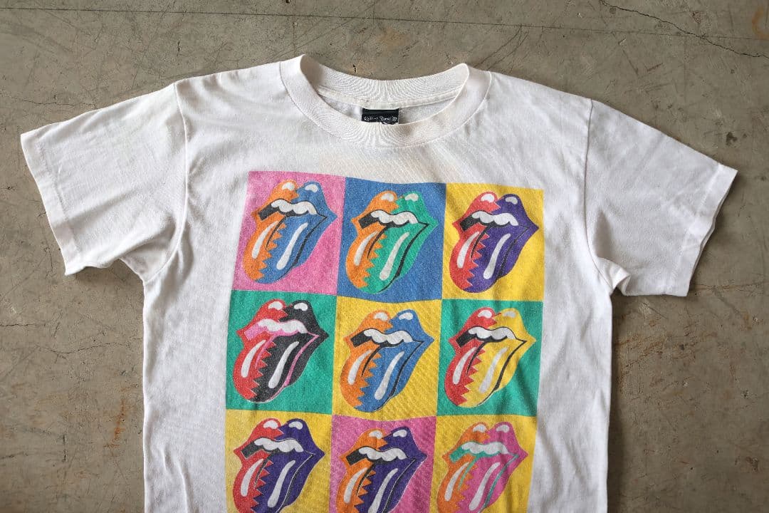 80'S ザ ローリングストーンズ 東京公演 バンドTシャツ 白L 90'S
