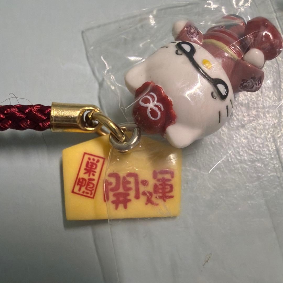 ご当地キティ 根付ストラップ はろうきてぃのおばあちゃん巣鴨2004 希少レア
