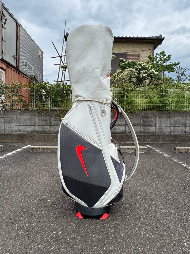 Nike ナイキ ゴルフキャディバッグ ホワイト/グレー/レッド