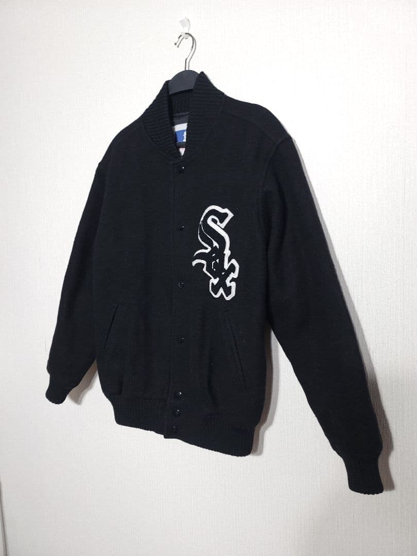 MLB WHITE SOX JACKET ウール　スタジャンホワイトソックス　黒