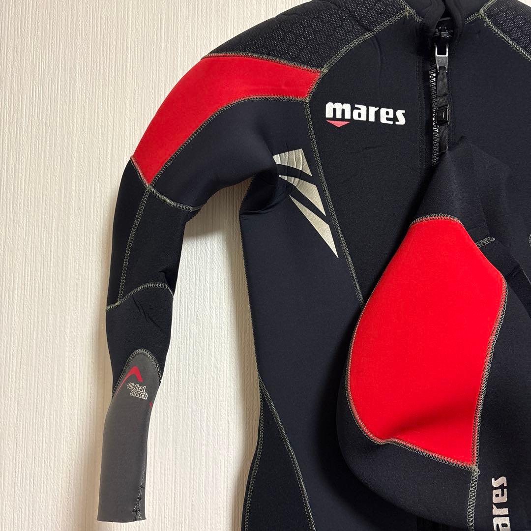 mares 5mm ウェットスーツ　170cm 70kg程度　ブラック レッド
