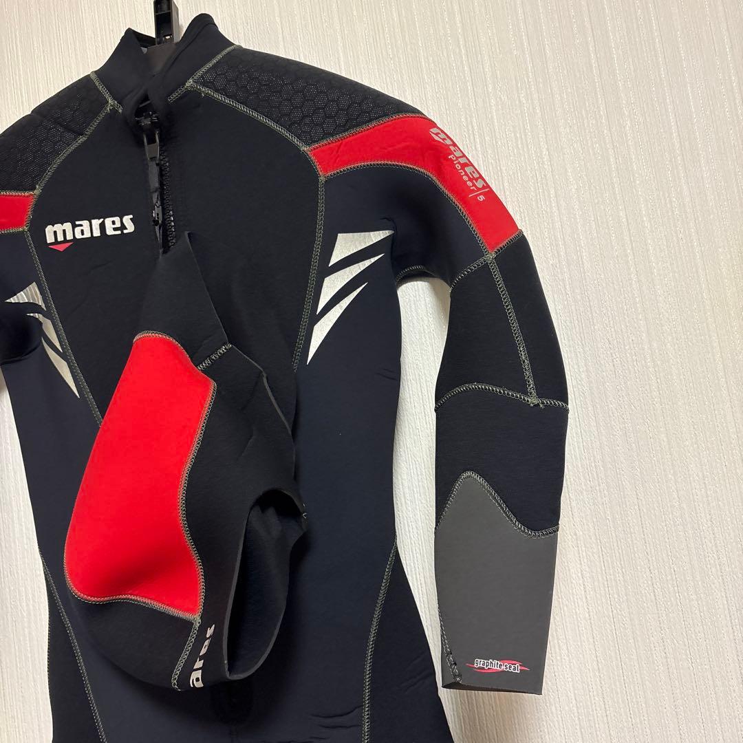 mares 5mm ウェットスーツ　170cm 70kg程度　ブラック レッド