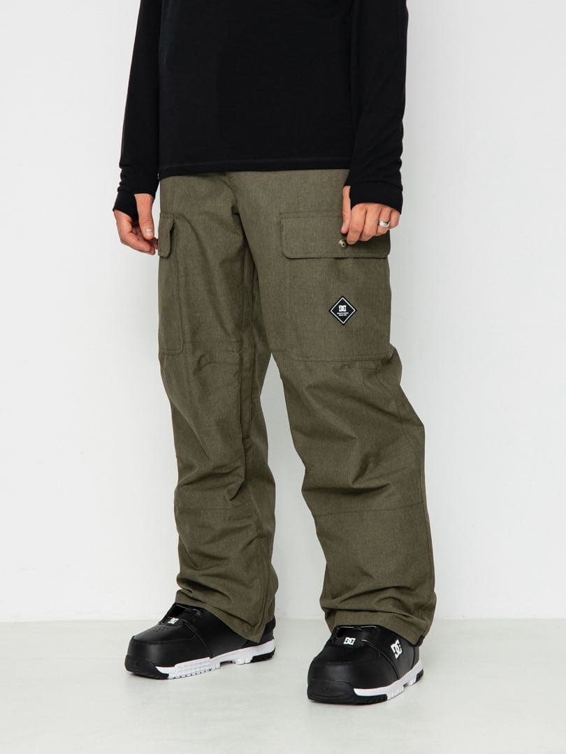 【DC Shoes】M 一度着用 美品 スノボ パンツ カーキ　スノーウェア