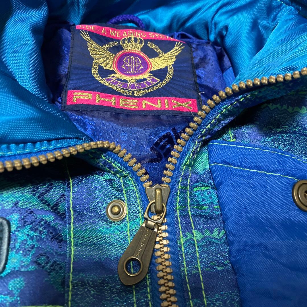 PHENIX ヴィンテージ スキー ウェア セットアップ 金刺繍　ラメ　レトロ