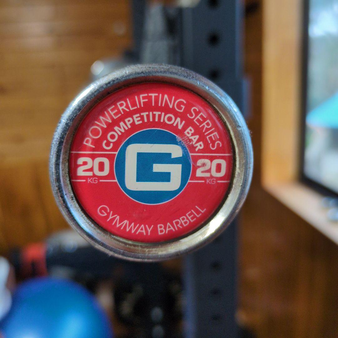 Gymway 20kg パワーバーセラコートブラック