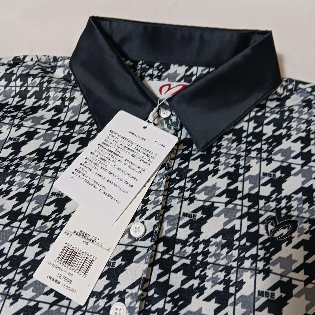 マスターバニー　ポロシャツ　新品　ゴルフウェア　ハウンドトゥース　M
