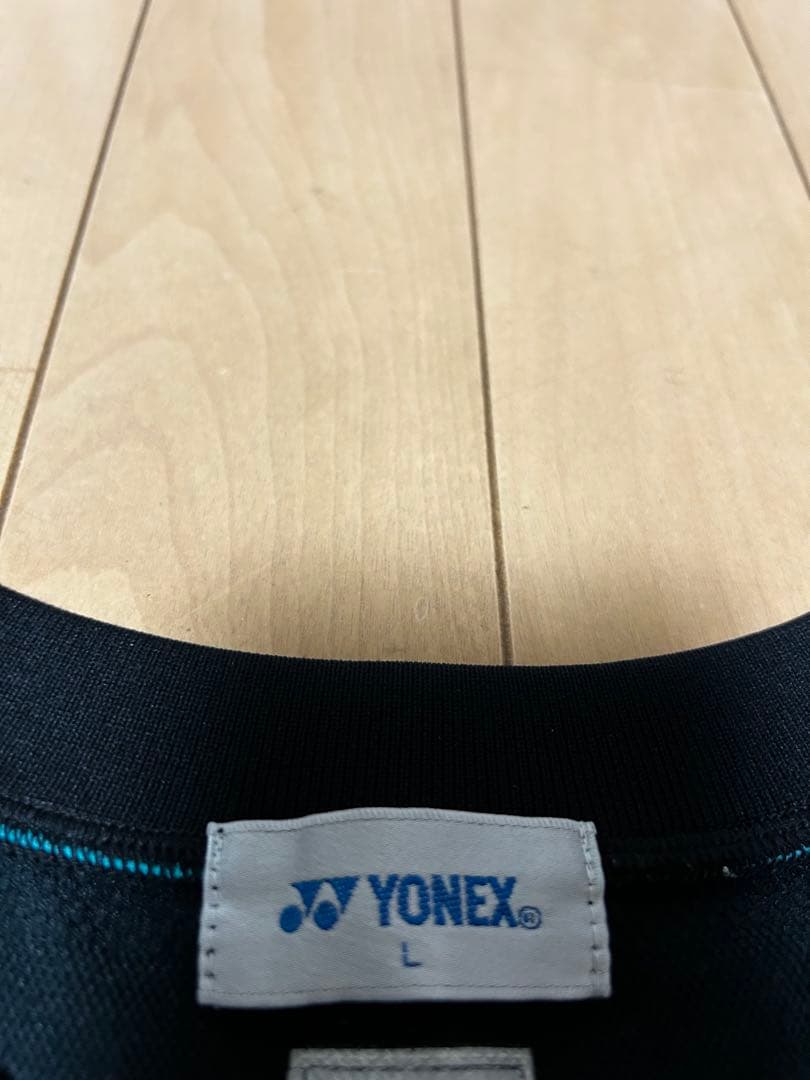 YONEX バドミントンシャツ Lサイズ 黒/青　ユニフォーム