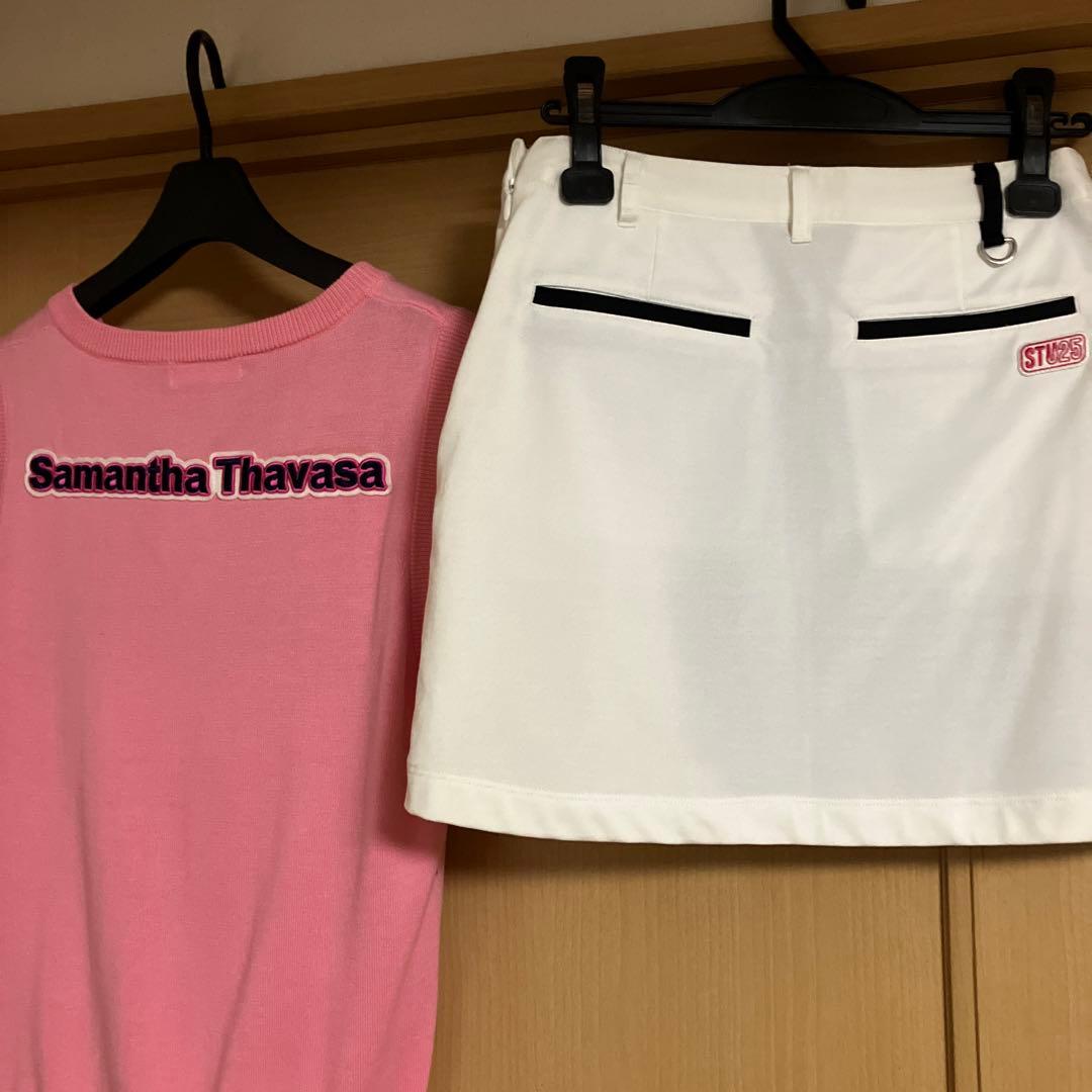 レディースゴルフ　Samantha Thavasa ベストとスカートセット