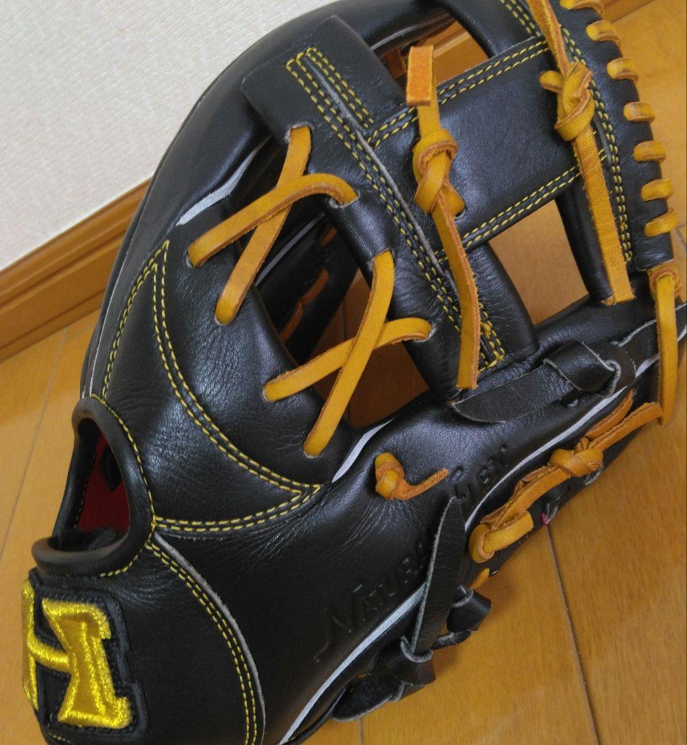 軟式野球グローブ　内野手用 Natural Flex　+ボールと袋付き