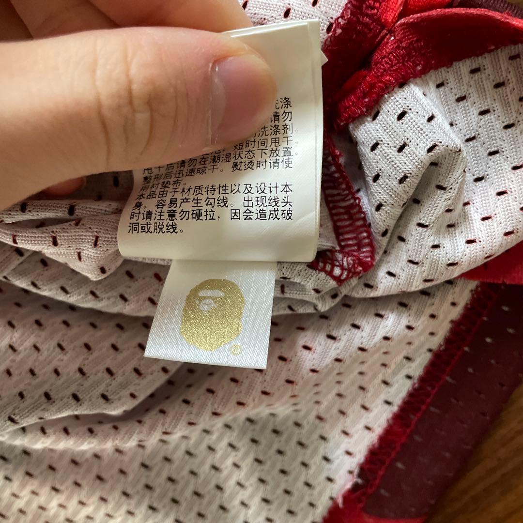 BAPE 93番 メッシュタンクトップ レッドカモ