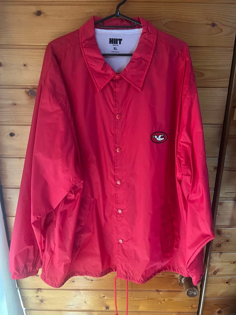 新品　HIIT × CLUBHAUS コーチジャケット クラブハウス レッド