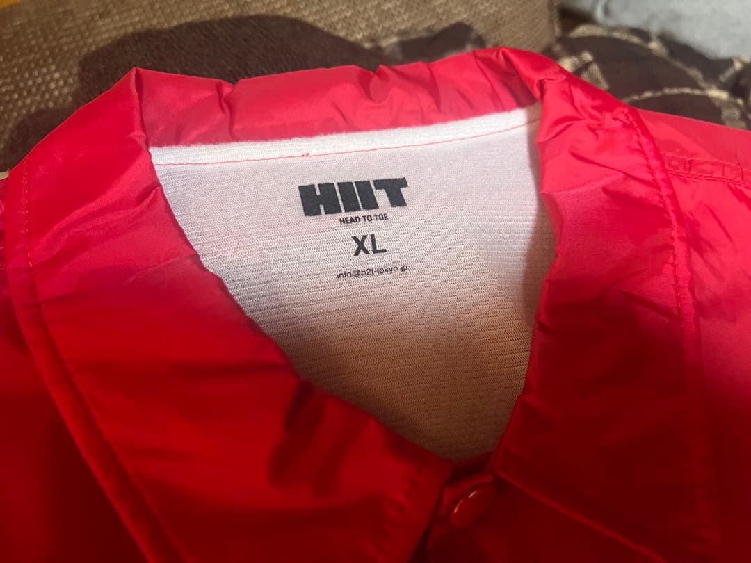 新品　HIIT × CLUBHAUS コーチジャケット クラブハウス レッド