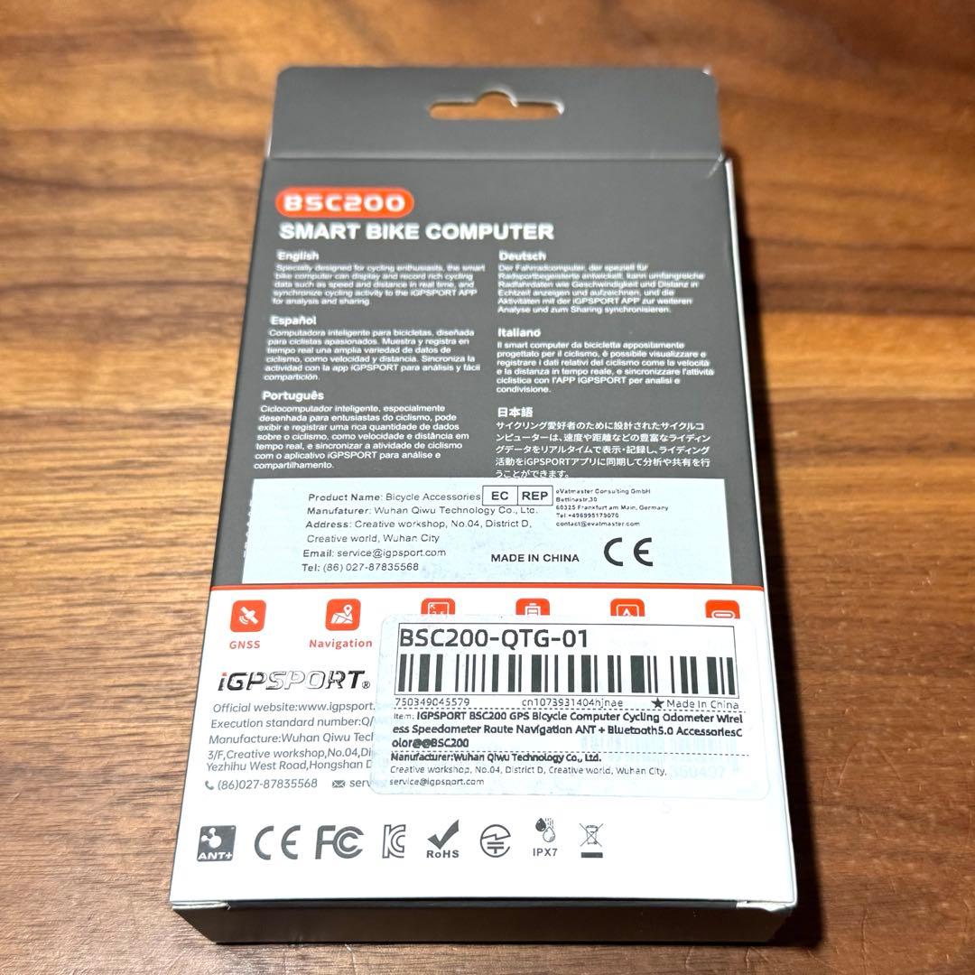 【新品】iGPSPORT BSC200 サイクルコンピュータ 本体