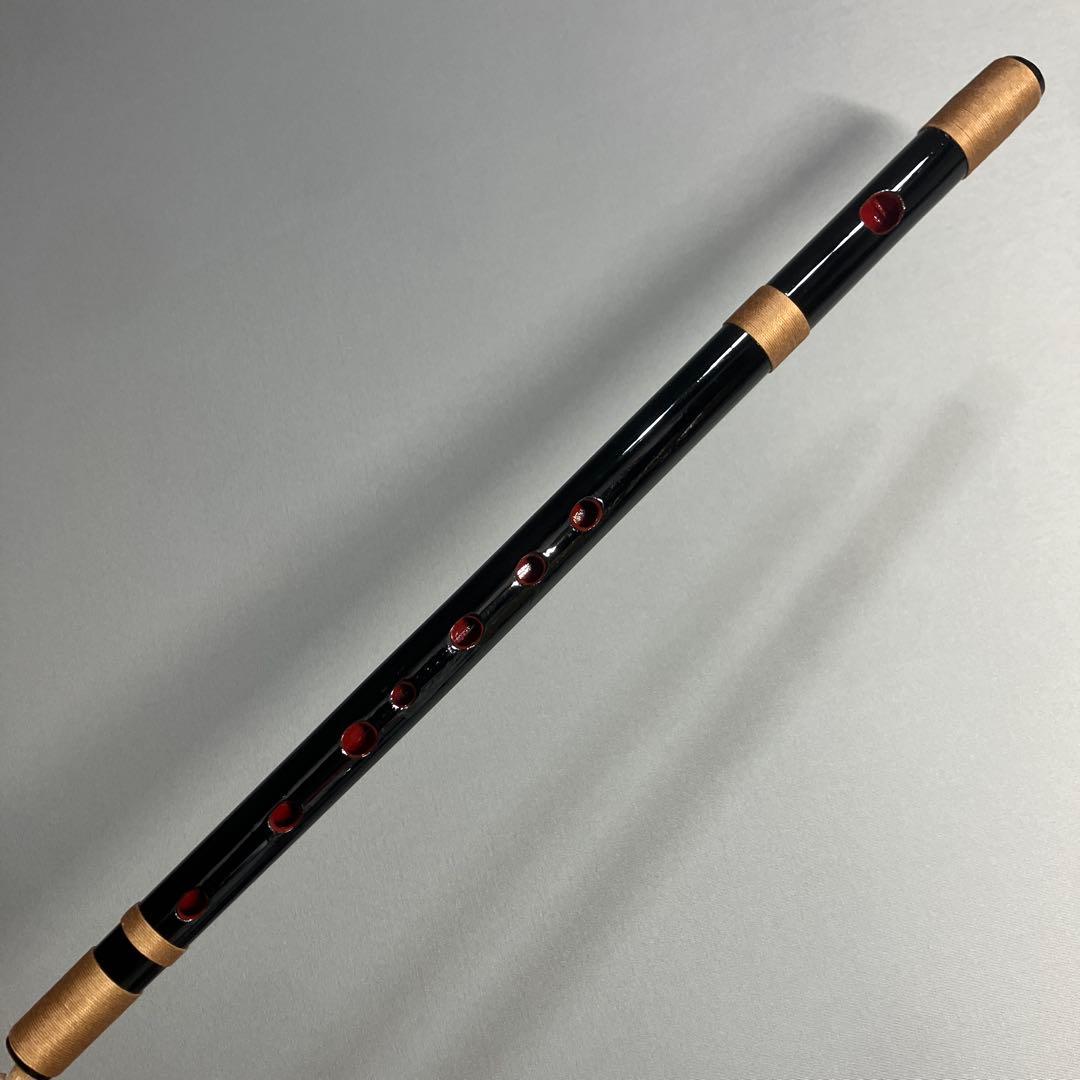 【篠笛八本調子 C管】 唄物　ドレミ調　天地糸巻 西洋音階 竹笛 M8-234