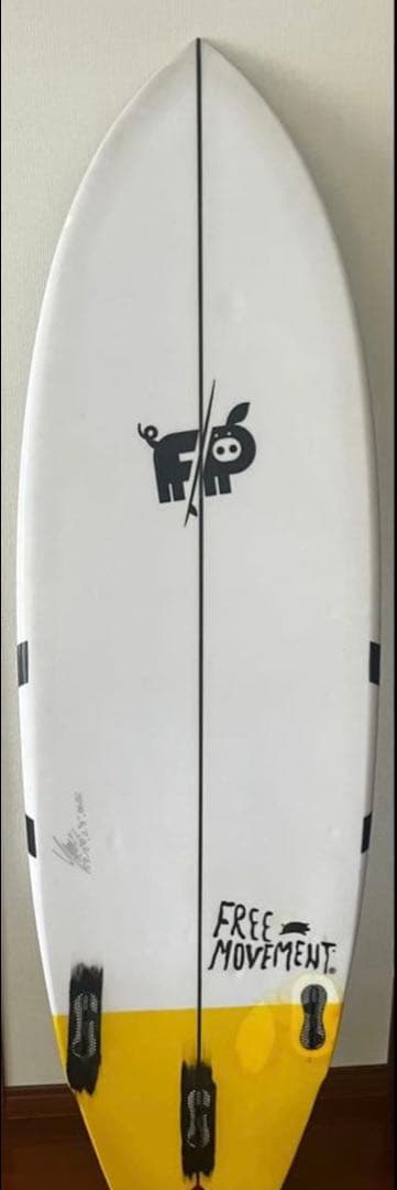 バリ購入　FREE PIG MOVEMENT ショートボード 5'8\" セット