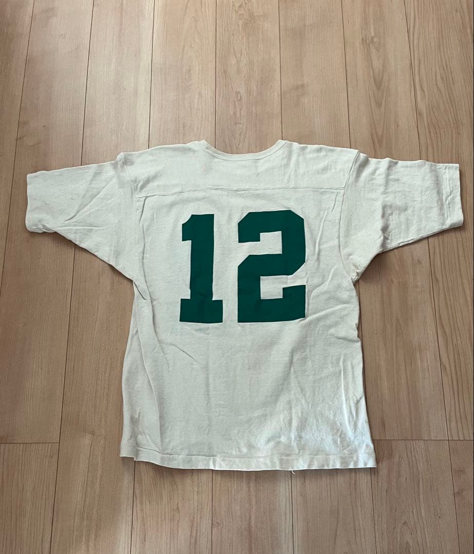 ヴィンテージ　フットボールTシャツ5分袖　L