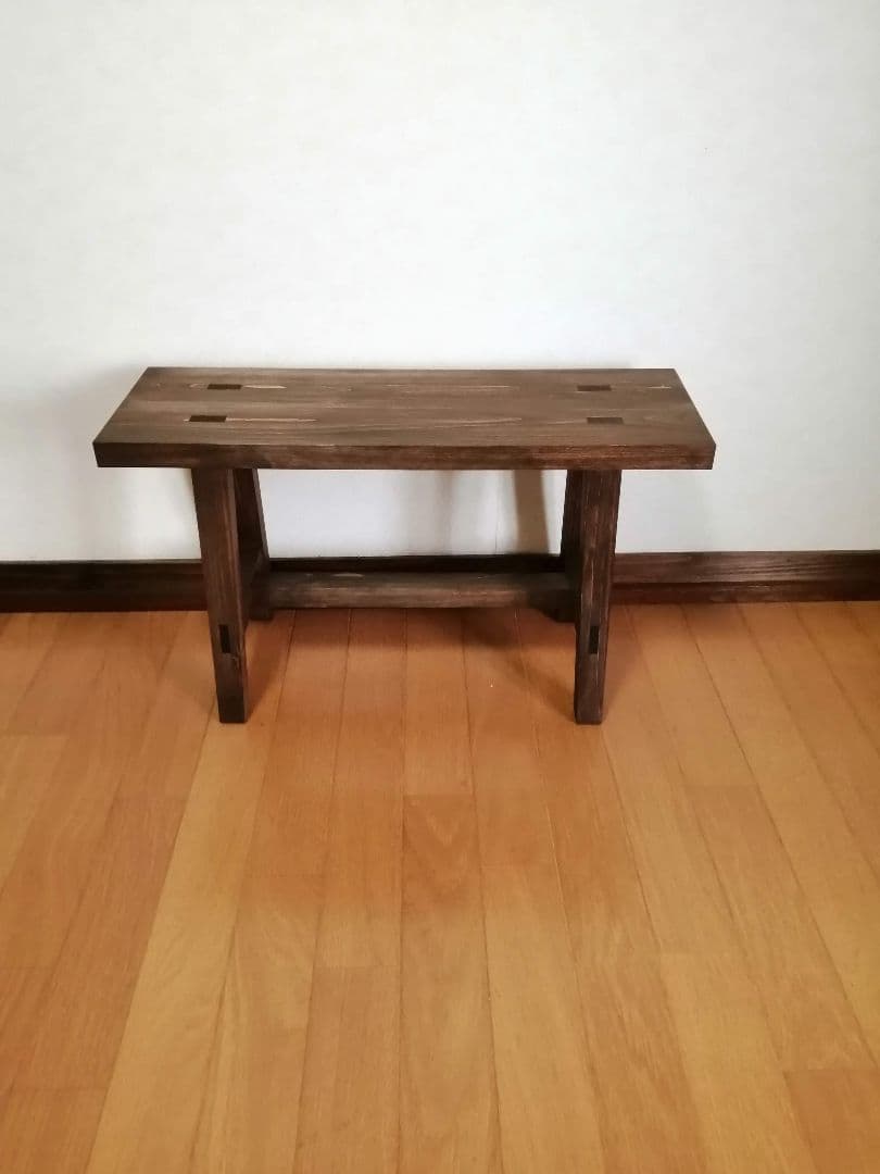 木製フラワースタンド　花台　幅60cm×高さ35cm　スツール　ベンチ　水槽台