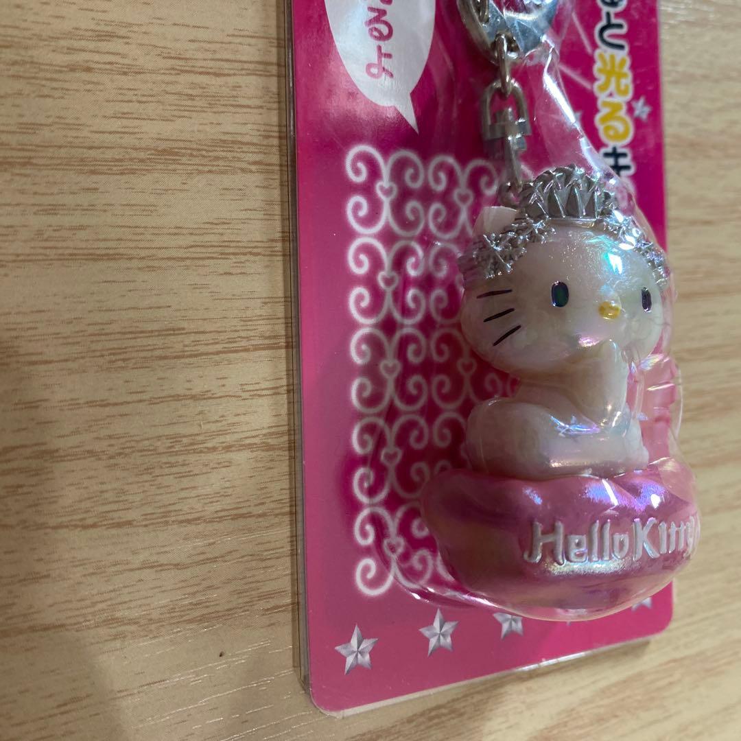 【レア】ハローキティ　ゆれると光るキーホルダー　平成レトロ　未開封