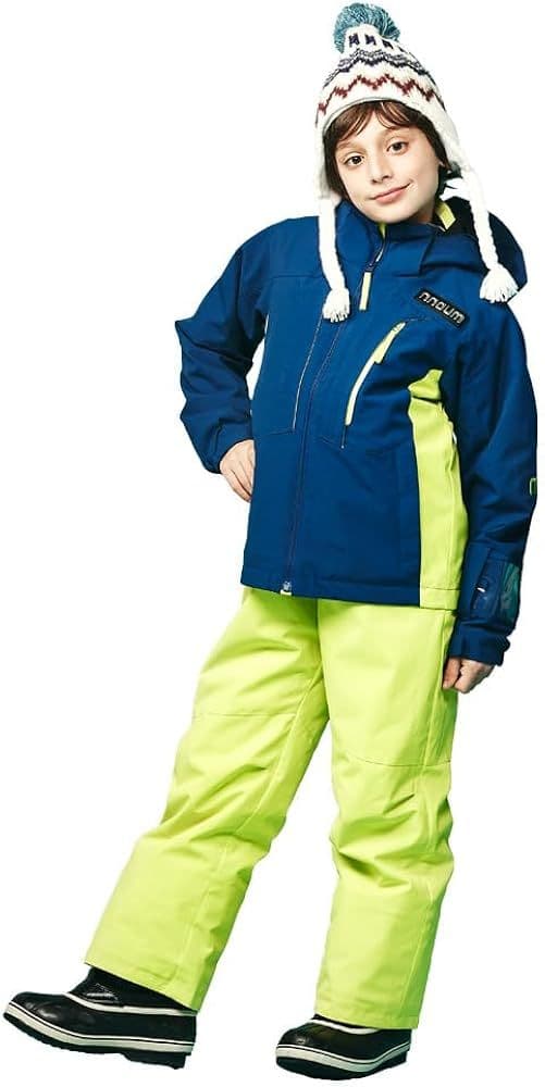 【美品✨】nnoun 子ども用スキーウェア ネイビー/イエロー 160cm