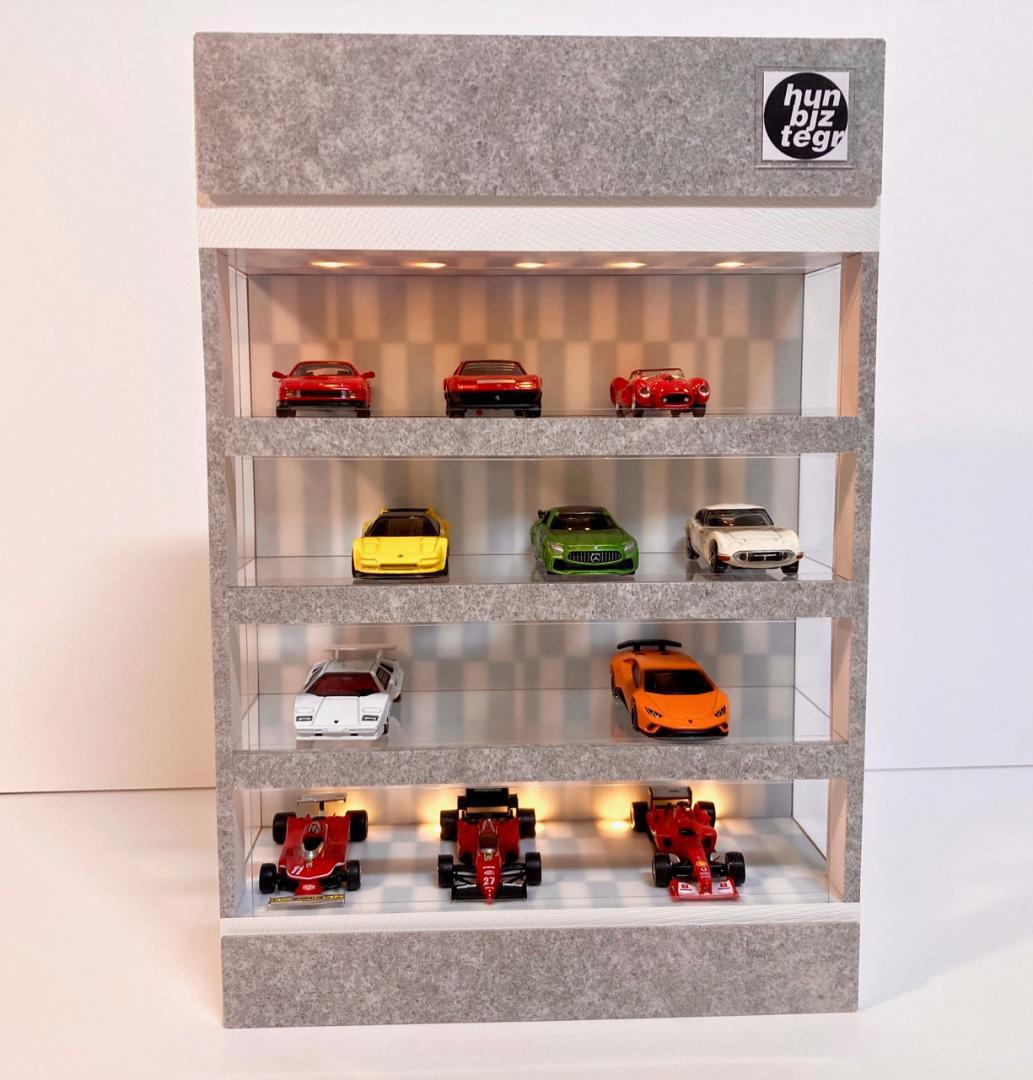 1/64展示20台可・WH＆CG・4層式ディスプレーBOX / ネオジオラマ