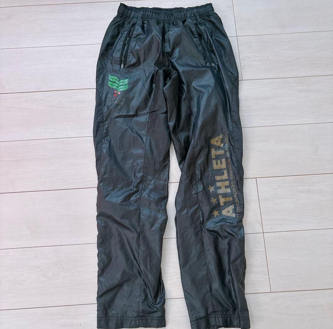 【美品】ATHLETA アスレタ ジャージ上下セット ブラック